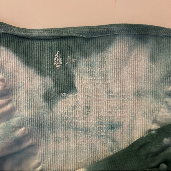 FREE PEOPLE Good Karma Square neck Bra Tye Dye - Picture 3 of 7